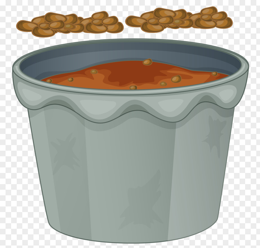 A Bucket Of Soil Drawing Houseplant Flowerpot PNG