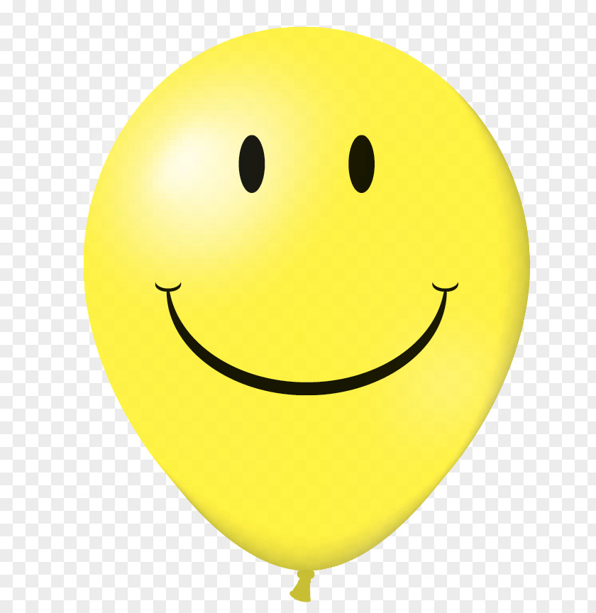 Balloon Toy Smiley Yellow Foil PNG