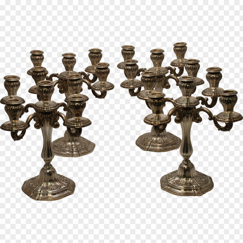 Brass 01504 Bronze Candlestick PNG