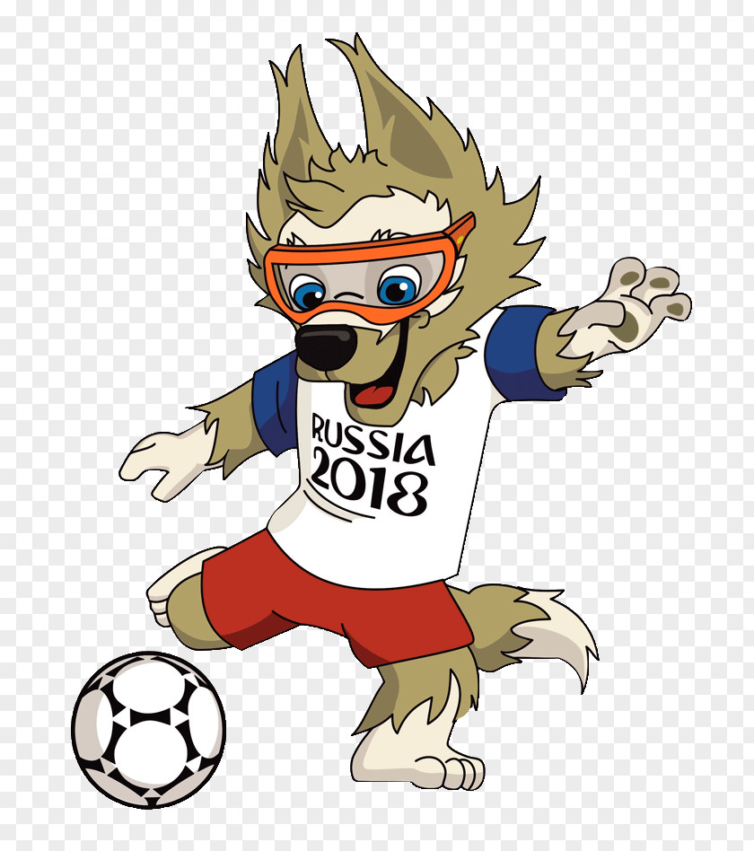 Russia 2018 World Cup Zabivaka FIFA Official Mascots Football PNG