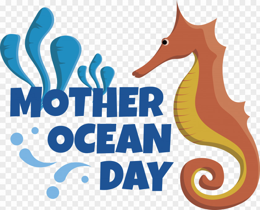 Seahorses Sea Life Bangkok Ocean World Cartoon Logo Line PNG