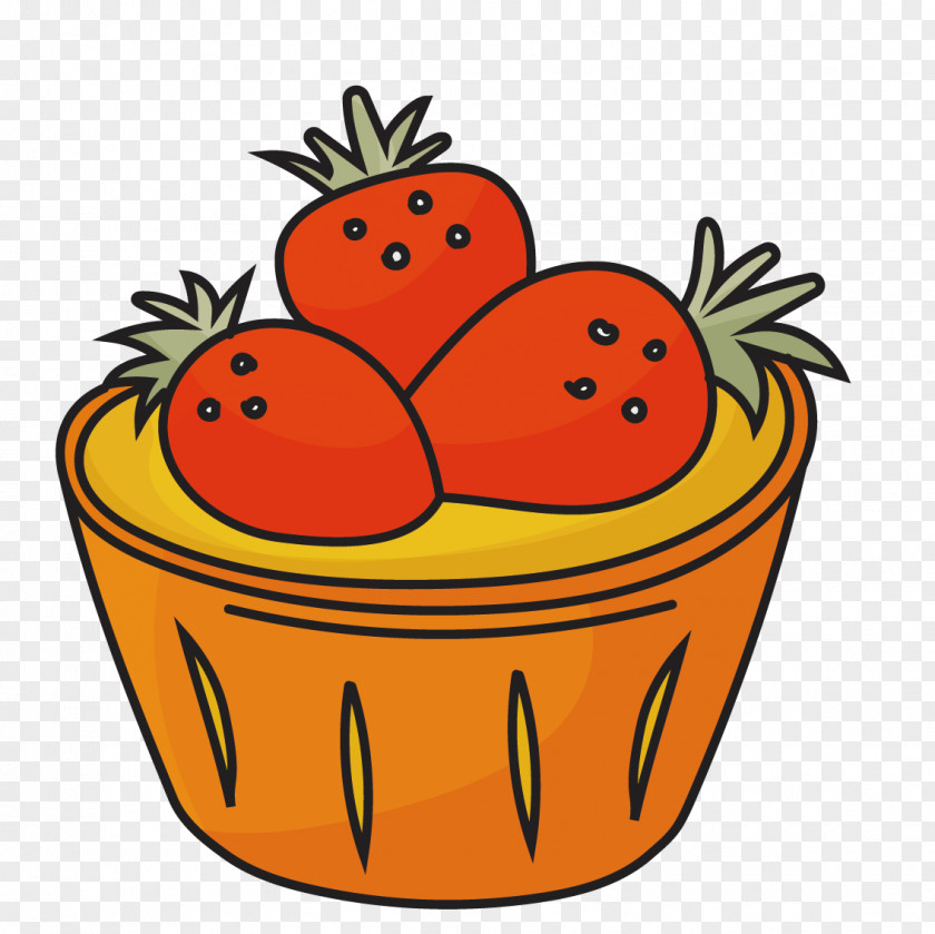 Vector Strawberry Cake Egg Tart Fruit PNG