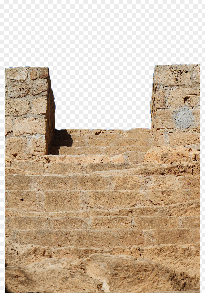 Building Stone Steps Stairs Illustration PNG
