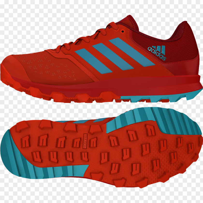 Red Shoes Adidas Field Hockey Shoe Sticks PNG