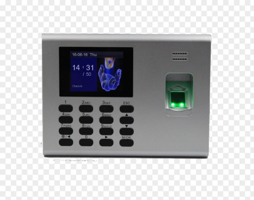 Clock Time And Attendance & Clocks Access Control Fingerprint PNG