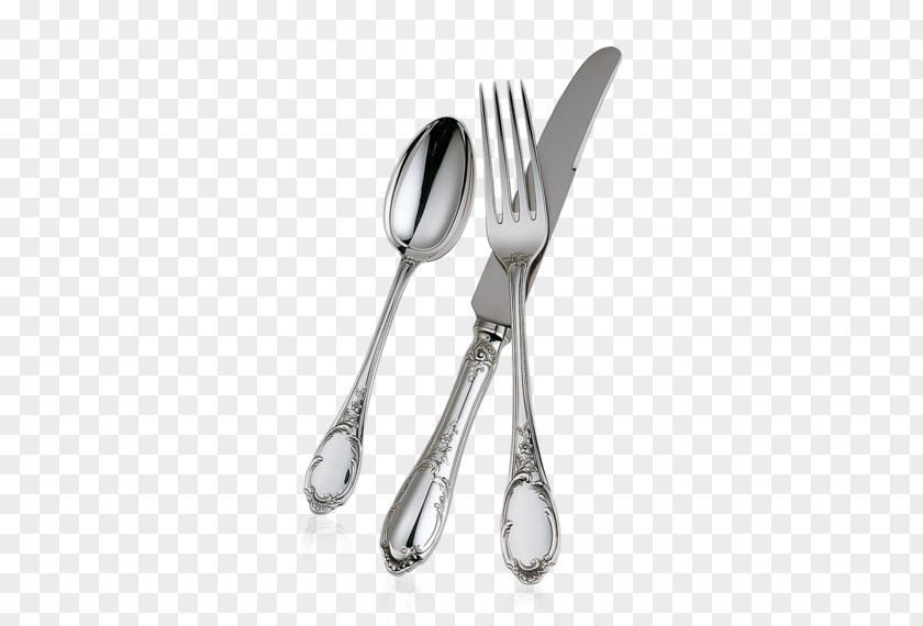 Place Setting Cutlery Fork Silver Buccellati מכסף PNG