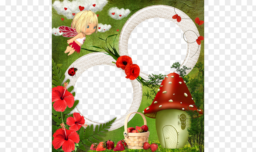 Beautiful Mushroom Picture Frame Material Frames Drawing Window Photography PNG