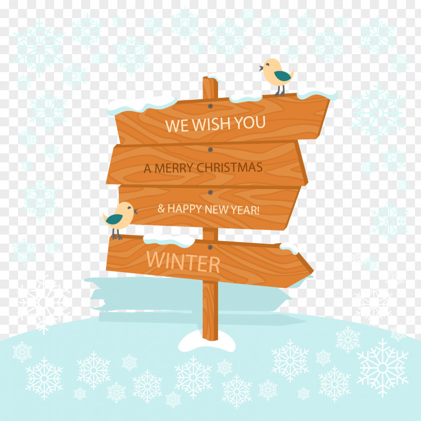 Christmas Snow Vector Material Signs PNG