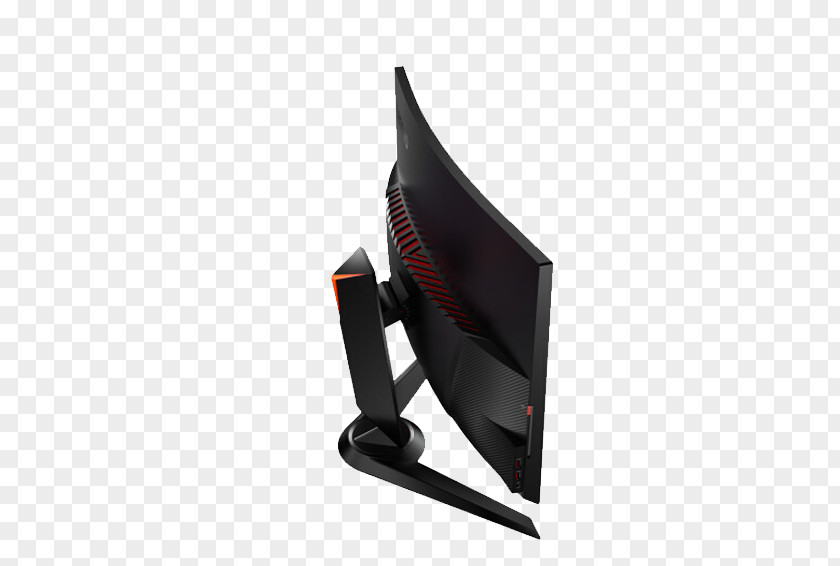 Curved Surface Computer Display Monitor 1080p Refresh Rate Lenovo Video Game PNG