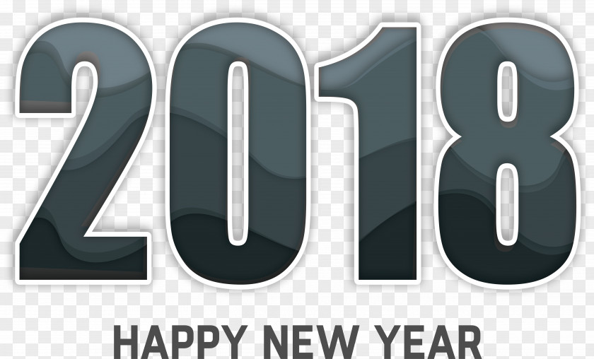 Gray Texture 2018 New Year Wish Christmas Gift PNG