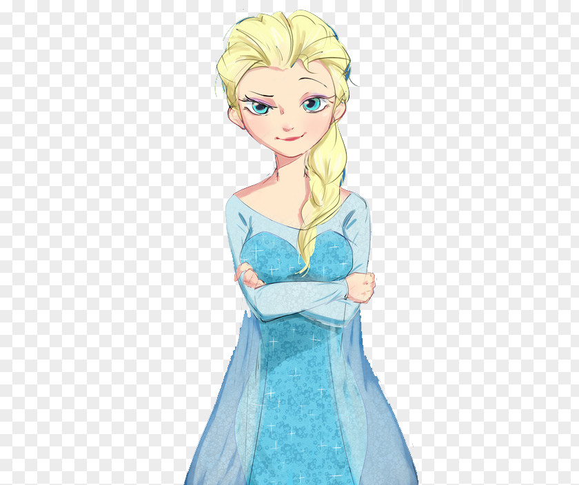 Snow And Ice Curly Hand-painted Love Sand The Queen Illustration PNG