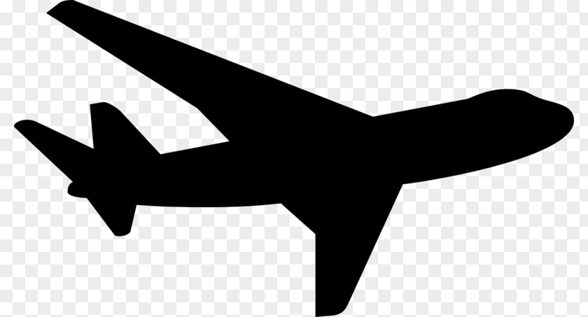 Airplane Silhouette Clip Art PNG