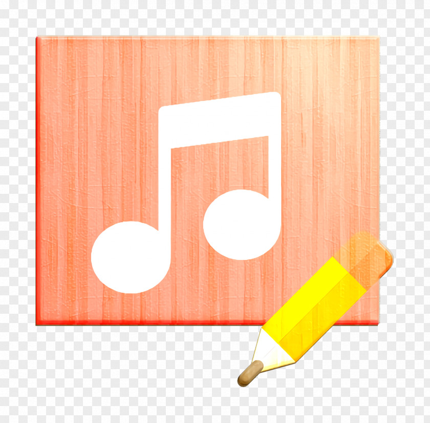 Orange Interaction Assets Icon Music Player PNG