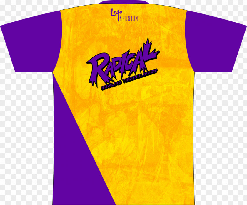 T-shirt Purple Logo Yellow PNG