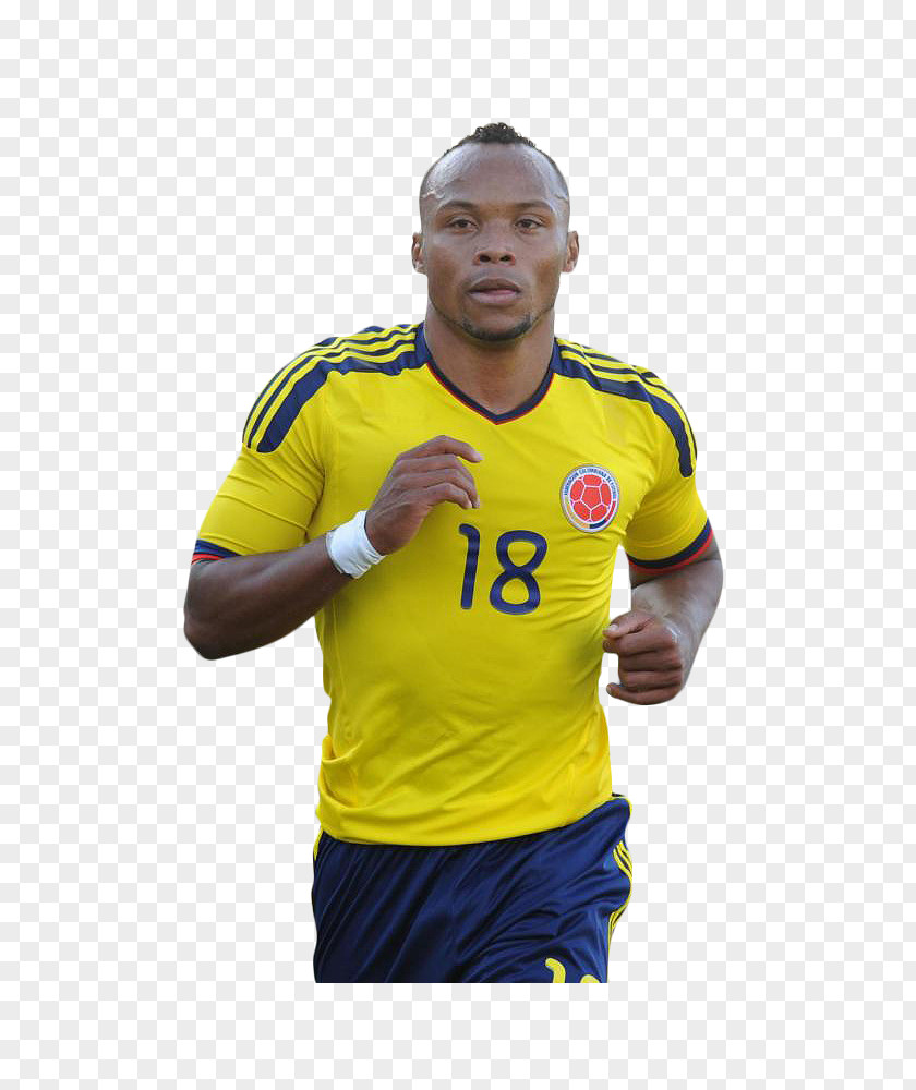 Football Juan Camilo Zúñiga Colombia National Team Jersey Rendering PNG