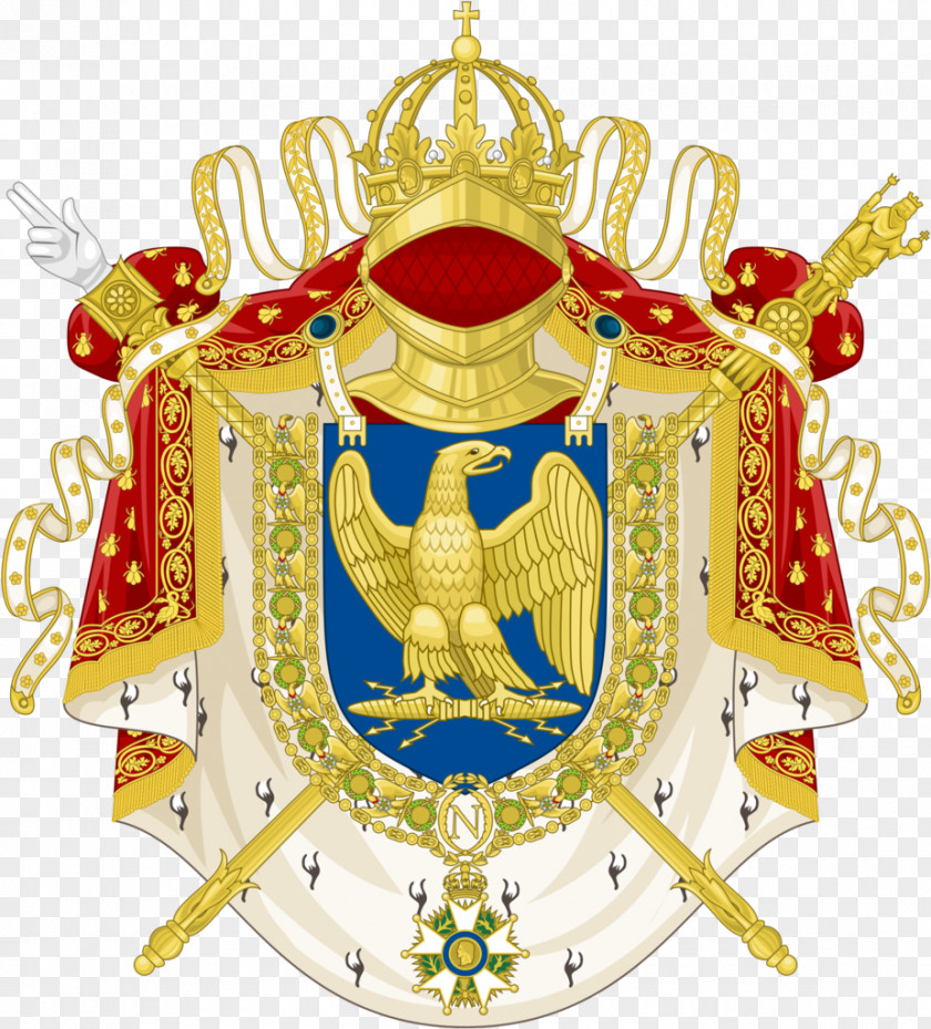 France First French Empire Napoleonic Wars The Emperor Napoleon In His Study At Tuileries Coat Of Arms PNG