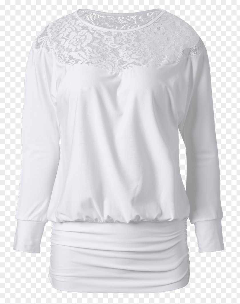 White Dress Shirt Long-sleeved T-shirt Shoulder Blouse PNG