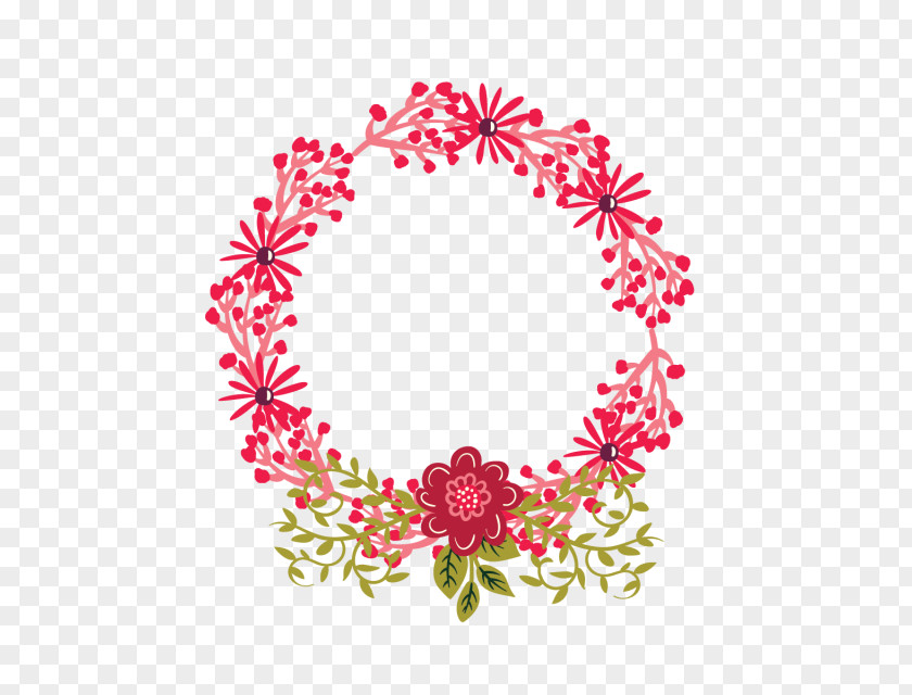 Flower Floral Design Wreath Image PNG