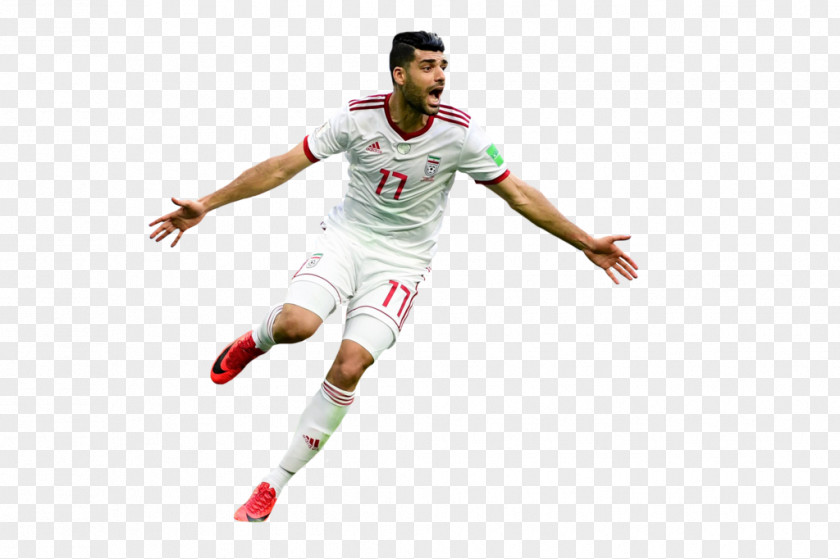 Football 2018 World Cup Iran National Team 3D Rendering Player PNG
