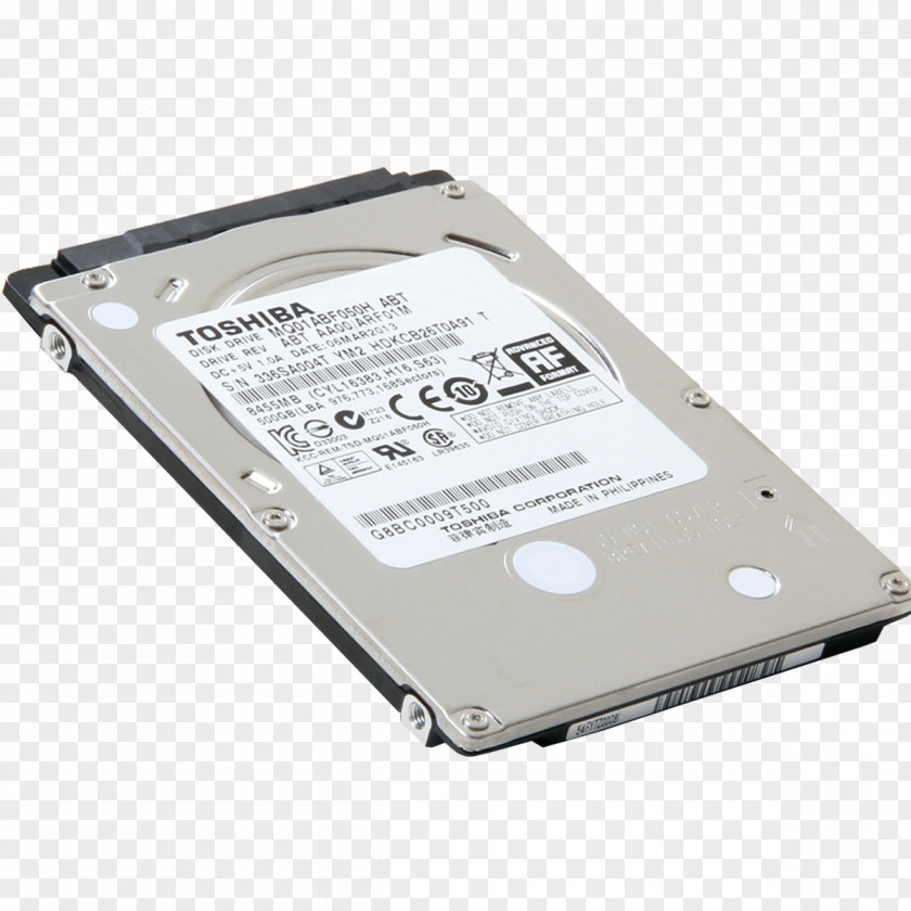 Laptop Hard Drives Serial ATA Toshiba Disk Storage PNG