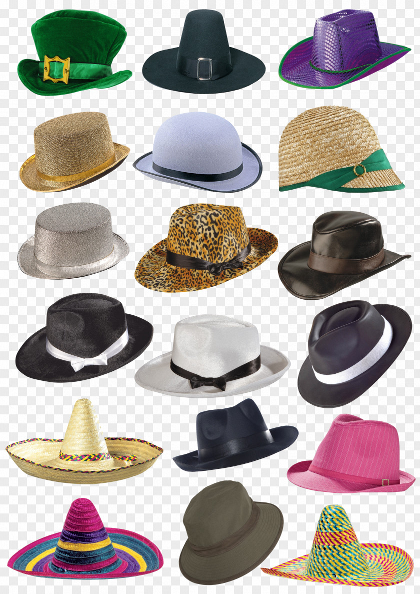 All Kinds Of Hats Pixabay Illustration PNG