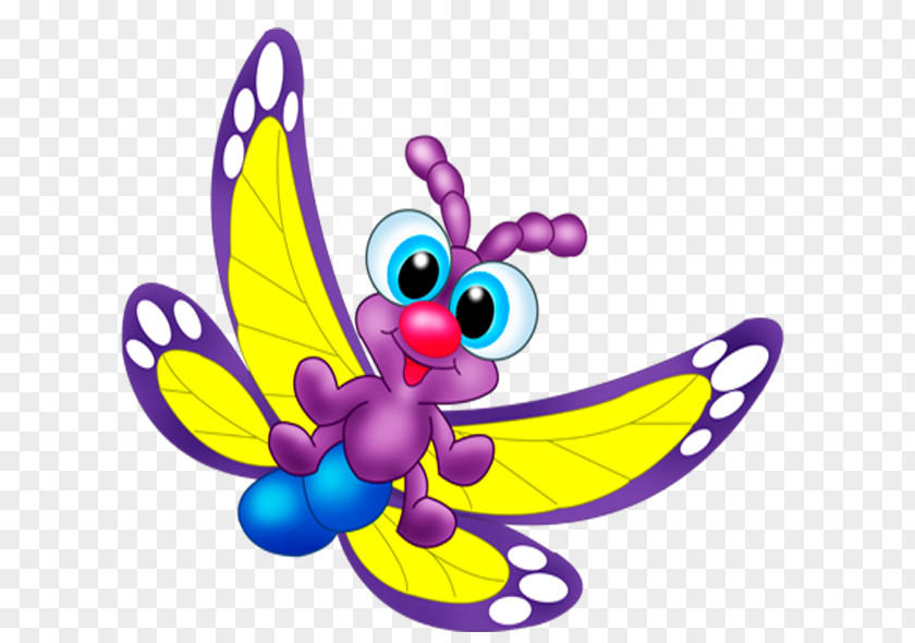 Butterfly Cartoon Drawing PNG