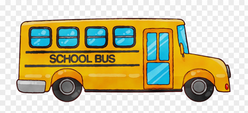 Commercial Vehicle Playset School Bus Cartoon PNG