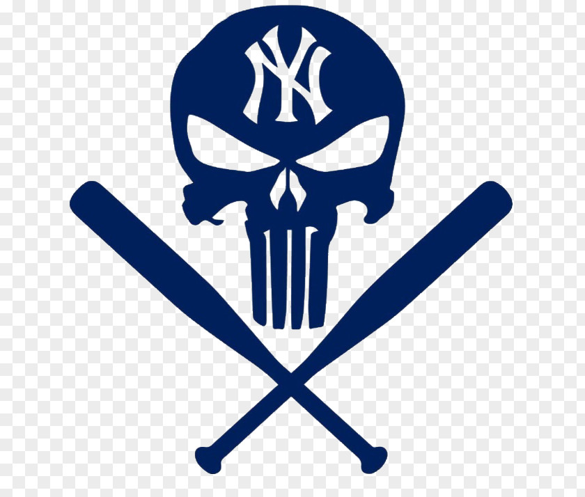 Emblem Automotive Decal New York Yankees MLB Sticker Punisher PNG