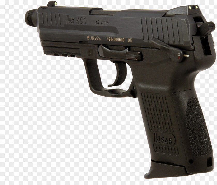 Handgun Heckler & Koch HK45 .45 ACP USP Pistol PNG