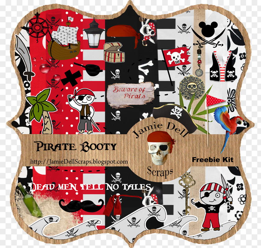 HORTENZIA Piracy Digital Scrapbooking Paper International Talk Like A Pirate Day PNG