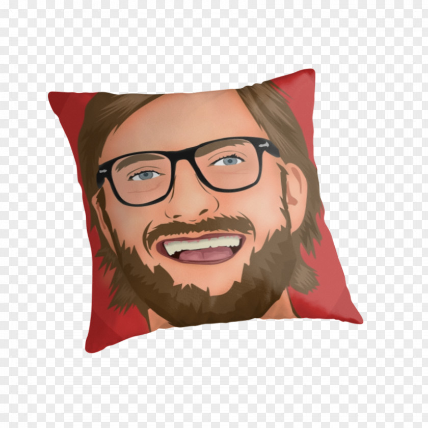 Moustache Jürgen Klopp Throw Pillows Glasses PNG