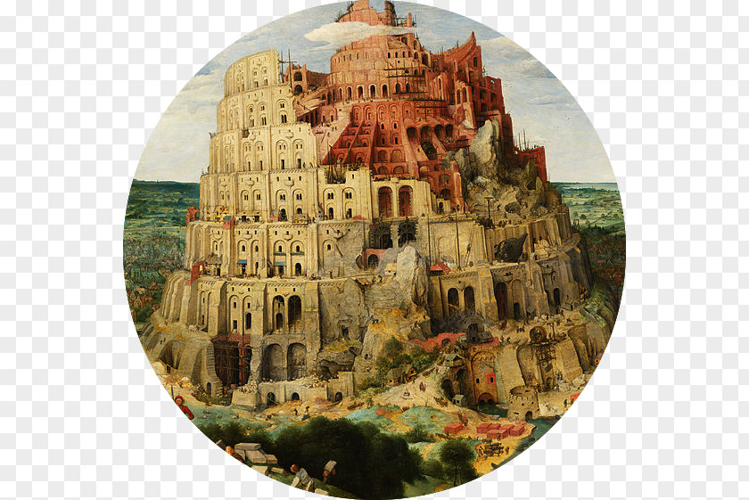 Painting The Tower Of Babel Kunsthistorisches Museum Babylon Art PNG