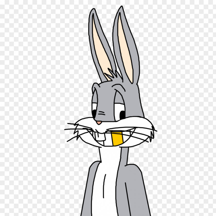 Bugs Bunny Domestic Rabbit Gold Teeth Drawing PNG
