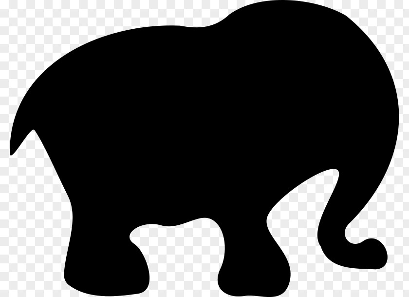 Cartoon Silhouette Cliparts African Elephant Clip Art PNG