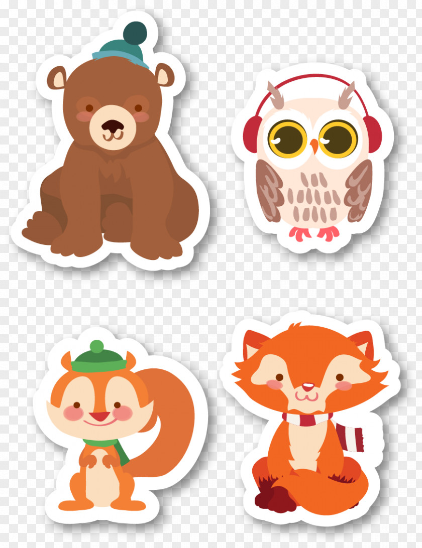 Happy Animals Sticker Squirrel Clip Art PNG
