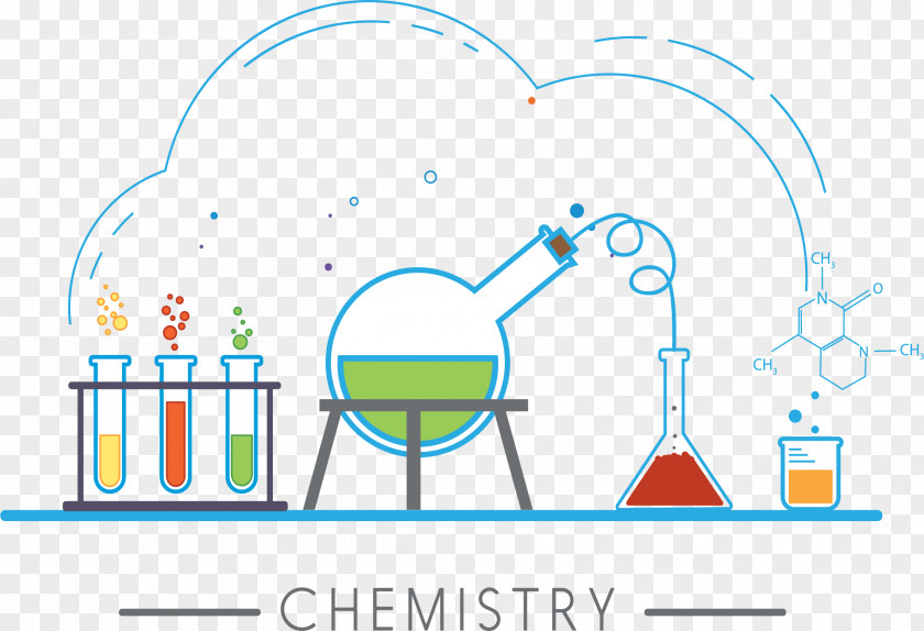 A Flask On An Iron Platform Chemistry Laboratory Experiment Chemical Element Icon PNG