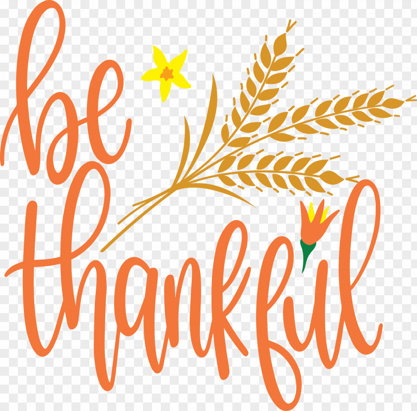 Be Thankful Thanksgiving Autumn PNG