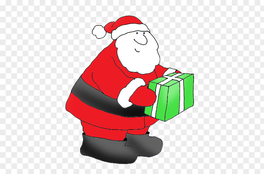 Christmas Parcel Santa Claus Clip Art Day Gift PNG