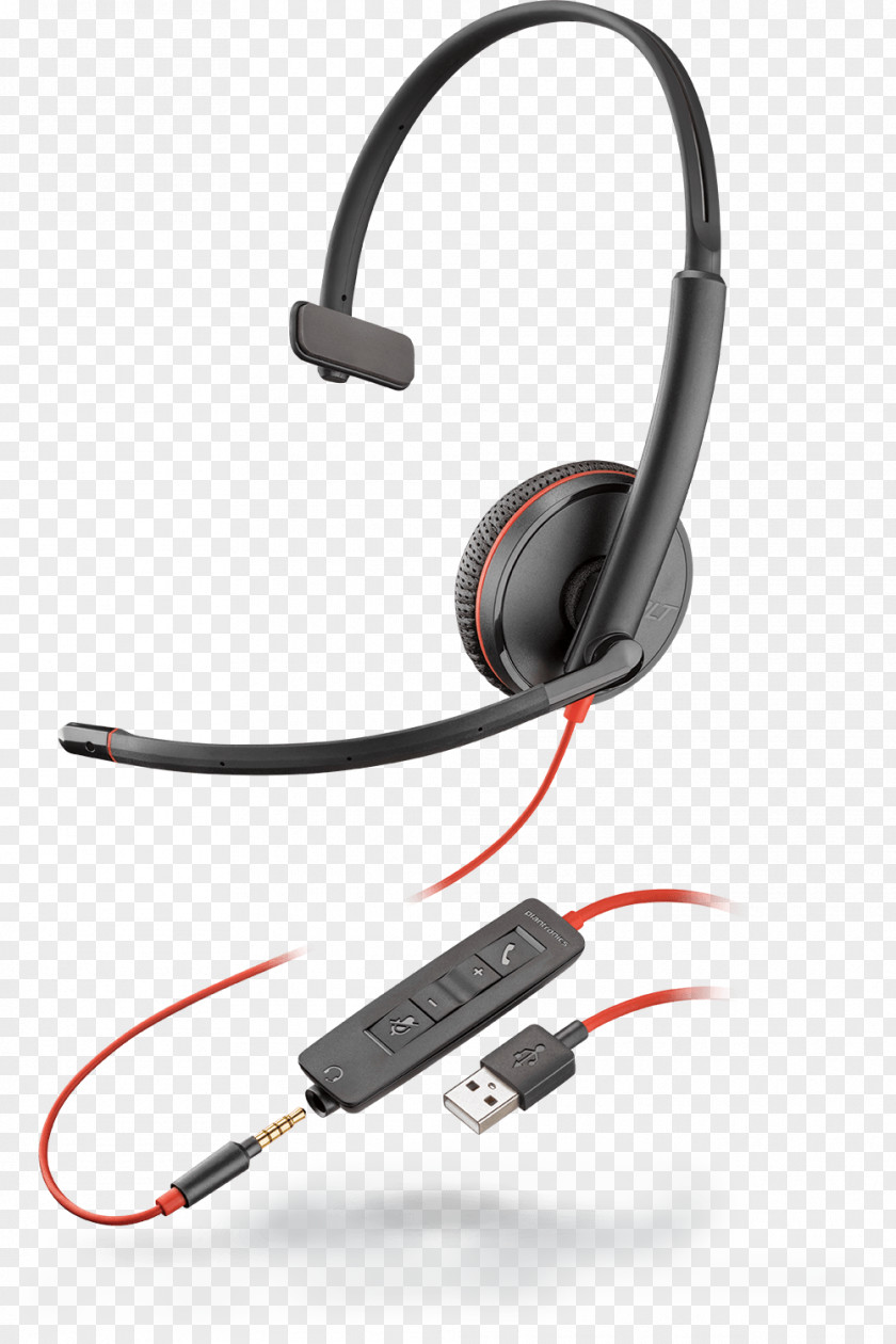 Headphones Plantronics Blackwire 3225 USB Headset C520 207576-01 BlackWIRE C5220 Stereo UC W/3.5MM PNG