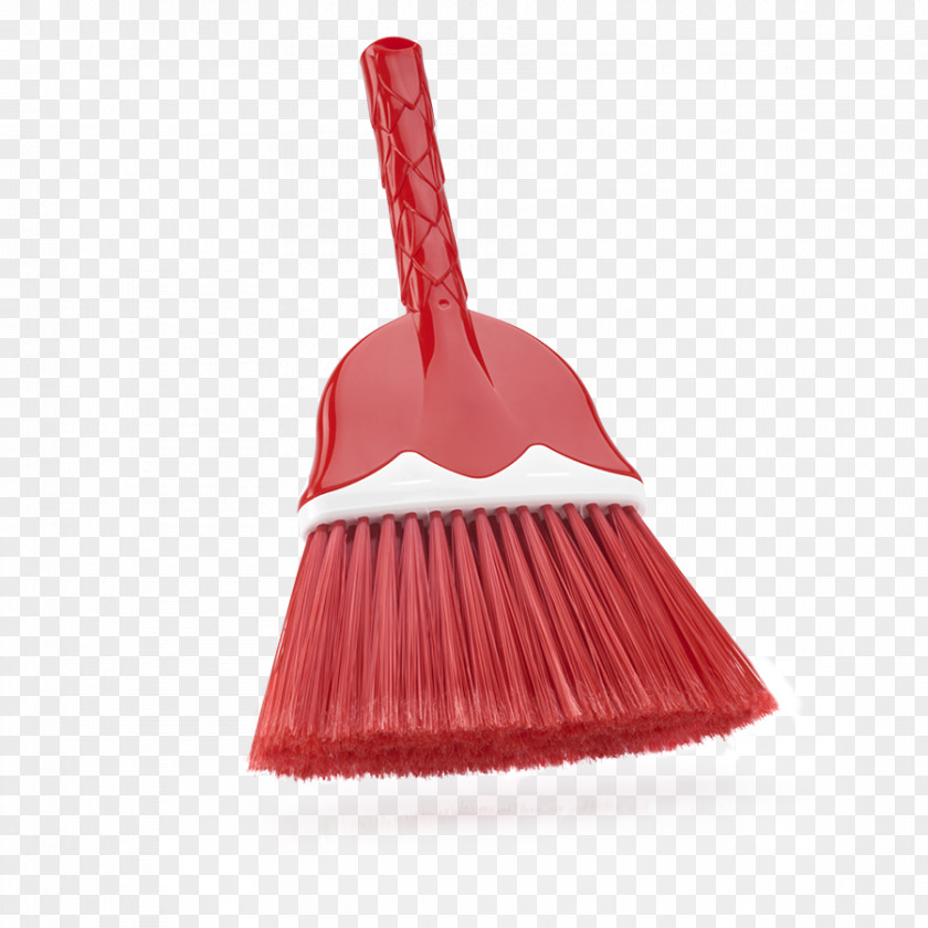 Lale Red Dustpan Broom Plastic Pink PNG