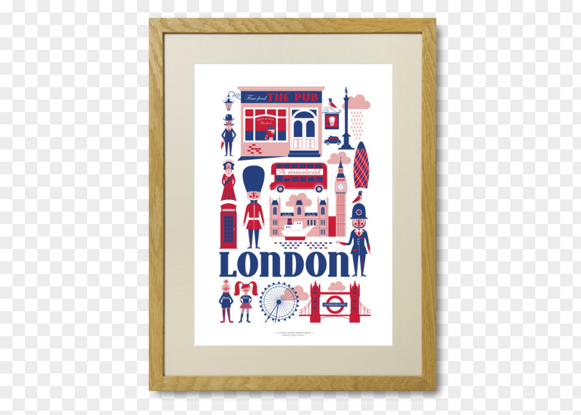 London Watercolor Big Ben Drawing Poster PNG