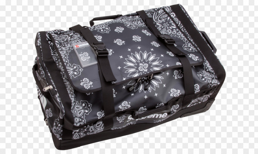 Louis Vuitton X Supreme Popup Store Handbag Hand Luggage Baggage Black M PNG