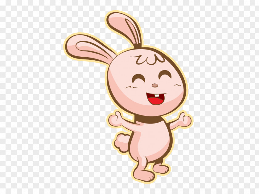 Rabbit Easter Bunny Mascot Painting Clip Art PNG