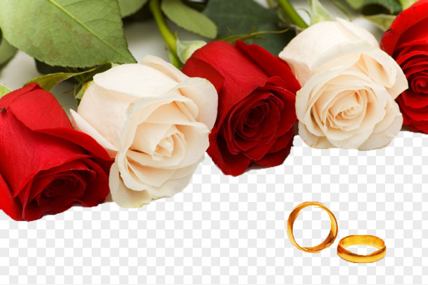 Rose Ring Wedding Flower Bouquet PNG