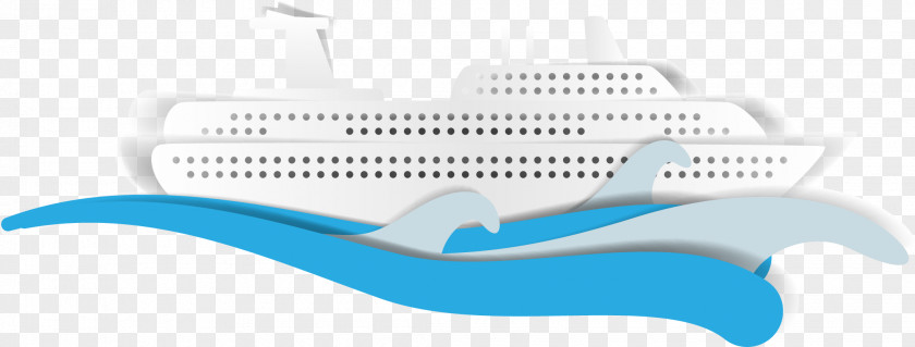 White Cruise Ship Paper PNG