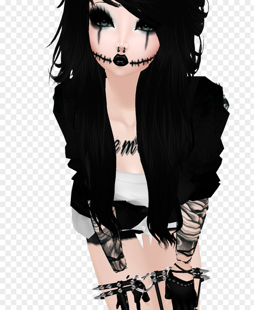 Avatar IMVU Emo Drawing PNG