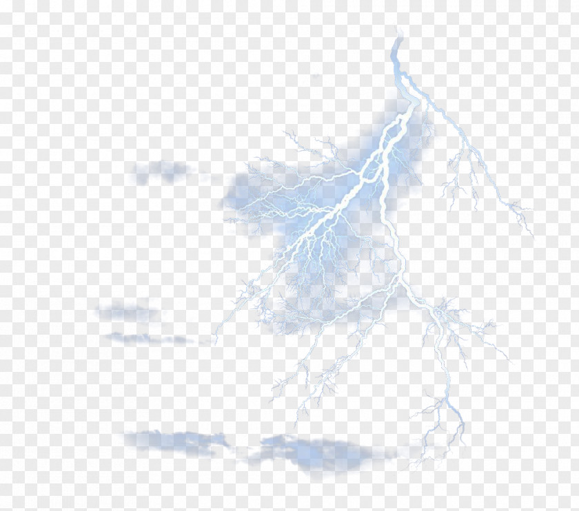 Blue Thunder And Lightning Sky Angle Pattern PNG