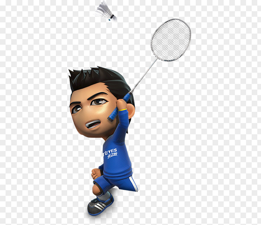 Cartoon Boy Playing Badminton Cristiano Ronaldo PNG