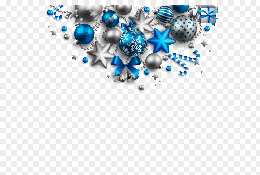 Christmas Decoration Ball Ornament Blue New Year PNG