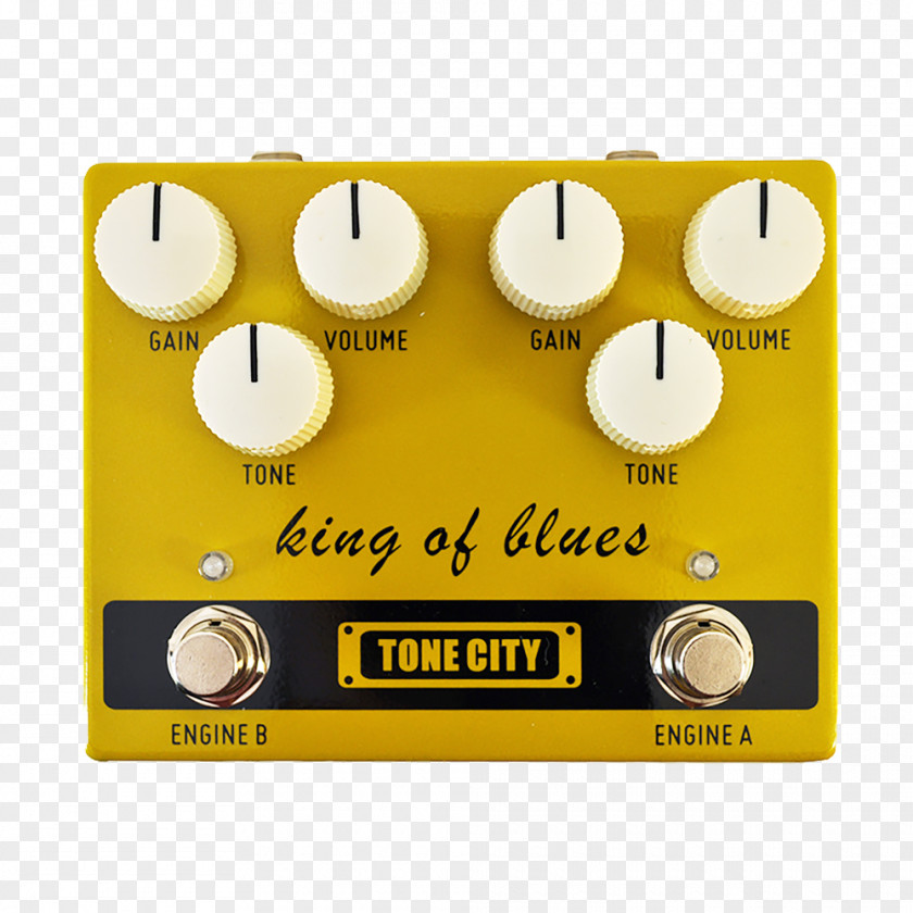 Electric Guitar Effects Processors & Pedals Distortion Tone City King Of Blues Овердрайв PNG